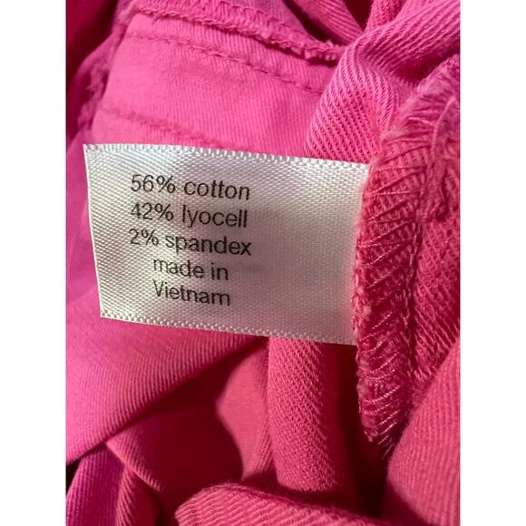 Lane Bryant NWT Women’s Shorts 10/12 Hot Pink Elastic Waist Drawstring Pockets - Picture 8 of 9